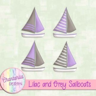 Free lilac and grey sailboats