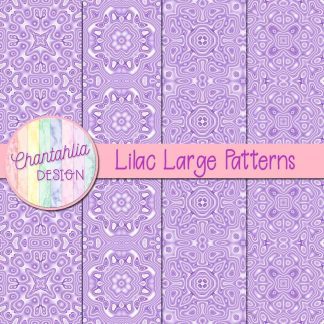 Free lilac large patterns digital papers