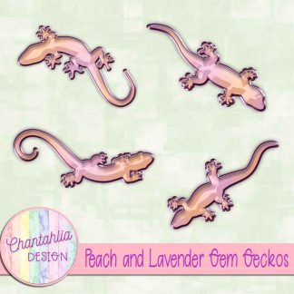 Free peach and lavender gem geckos