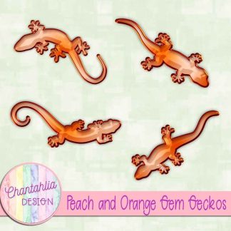 Free peach and orange gem geckos
