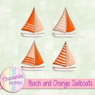 Free peach and orange sailboats