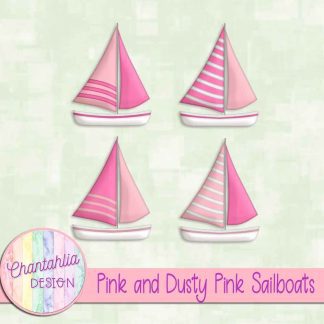 Free pink and dusty pink sailboats