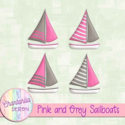 Free pink and grey sailboats