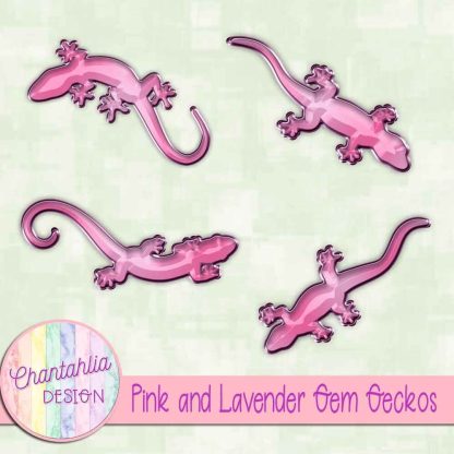 Free pink and lavender gem geckos