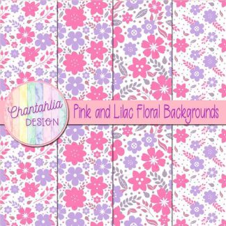 Free pink and lilac floral backgrounds