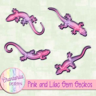 Free pink and lilac gem geckos