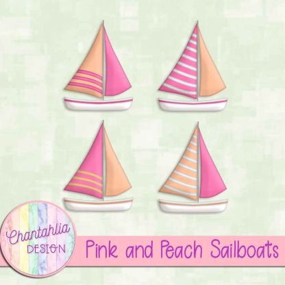 Free pink and peach sailboats