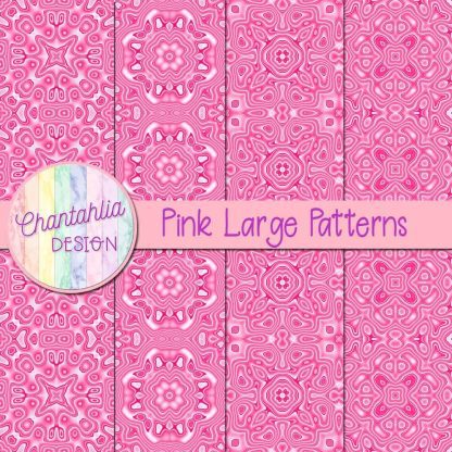 Free pink large patterns digital papers