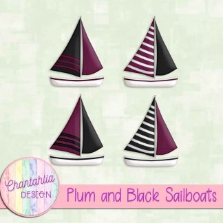 Free plum and black sailboats