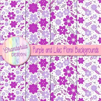 Free purple and lilac floral backgrounds