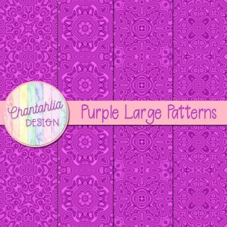 Free purple large patterns digital papers