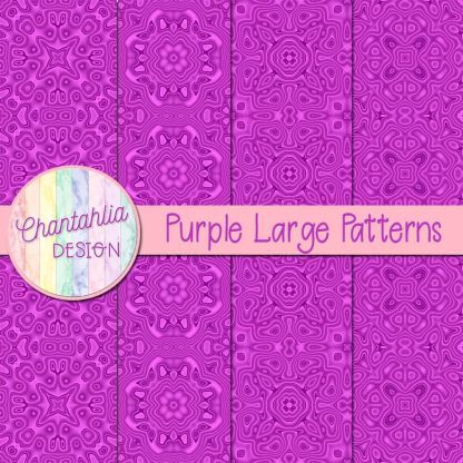 Free purple large patterns digital papers