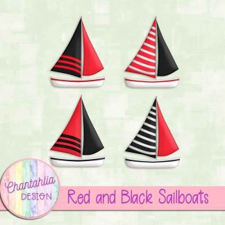 Free red and black sailboats