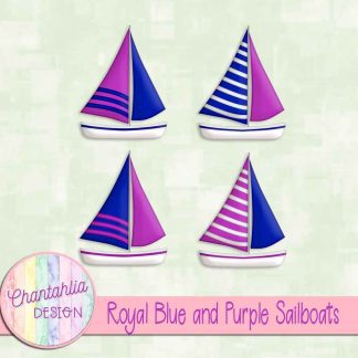 Free royal blue and purple sailboats