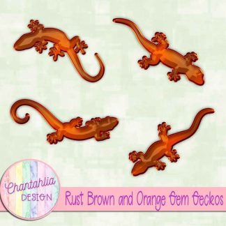 Free rust brown and orange gem geckos