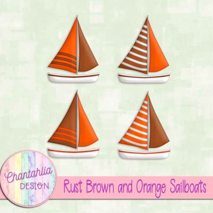 Free rust brown and orange sailboats