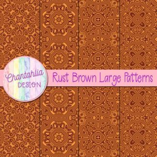 Free rust brown large patterns digital papers