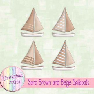 Free sand brown and beige sailboats