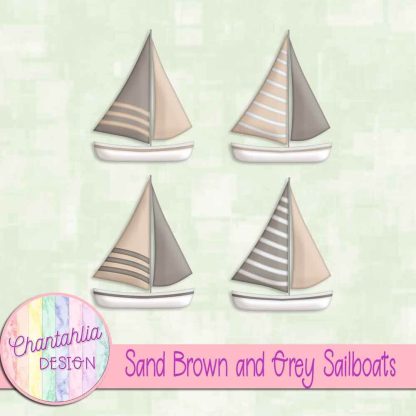 Free sand brown and grey sailboats