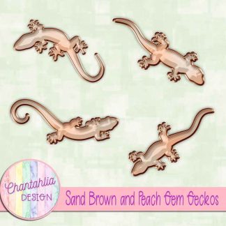 Free sand brown and peach gem geckos