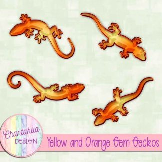 Free yellow and orange gem geckos
