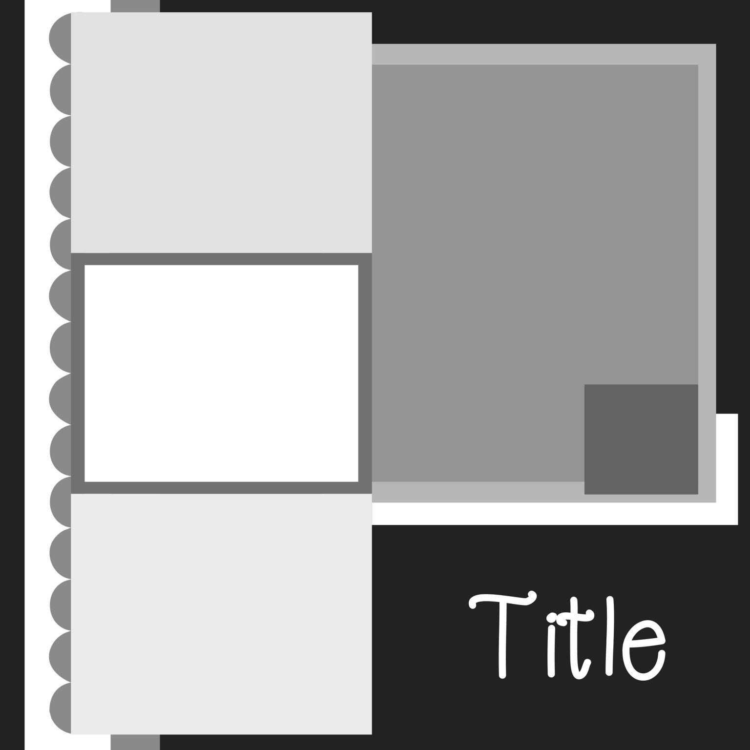 Digital Scrapbook Layout Template89