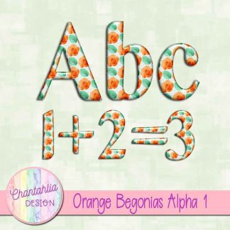 Free alpha in an Orange Begonias theme