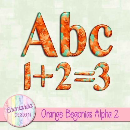 Free alpha in an Orange Begonias theme