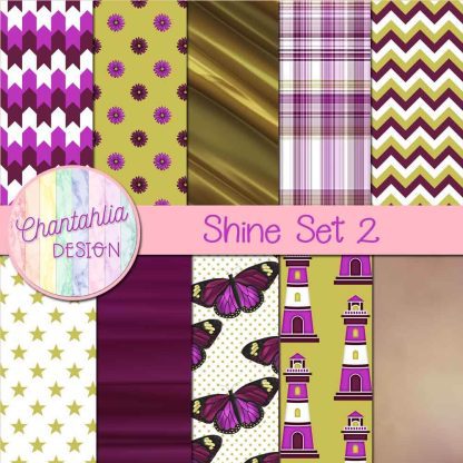 Free digital papers in a Shine theme