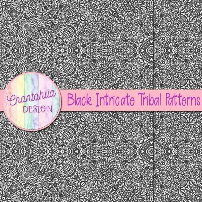 Free black intricate tribal patterns