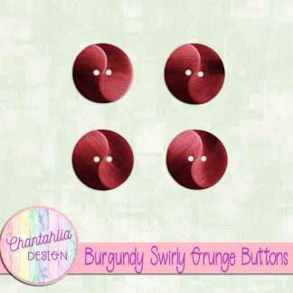Free burgundy swirly grunge buttons