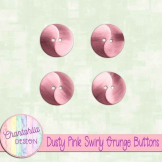 Free dusty pink swirly grunge buttons