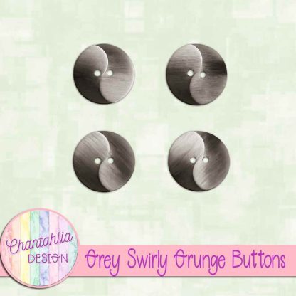 Free grey swirly grunge buttons
