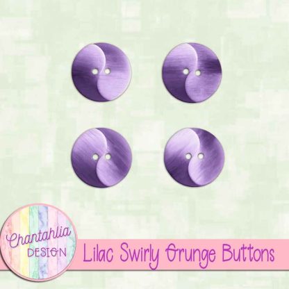 Free lilac swirly grunge buttons