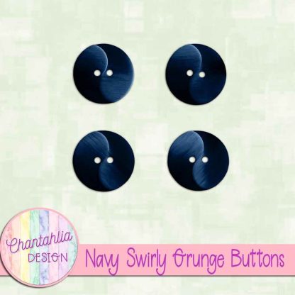 Free navy swirly grunge buttons