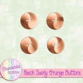Free peach swirly grunge buttons