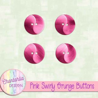 Free pink swirly grunge buttons