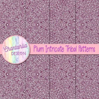 Free plum intricate tribal patterns