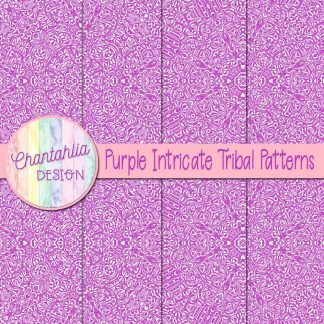 Free purple intricate tribal patterns