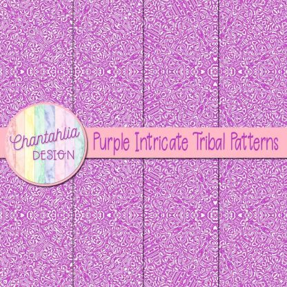 Free purple intricate tribal patterns