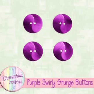Free purple swirly grunge buttons