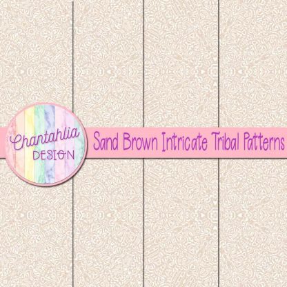 Free sand brown intricate tribal patterns