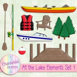 Free design elements in an At the Lake theme