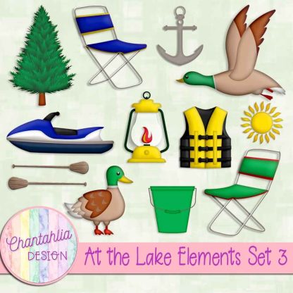 Free design elements in an At the Lake theme