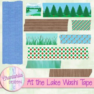 Free washi tape in an At the Lake theme