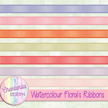 Free ribbons in a Watercolour Florals theme