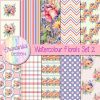 Watercolour Florals Digital Papers
