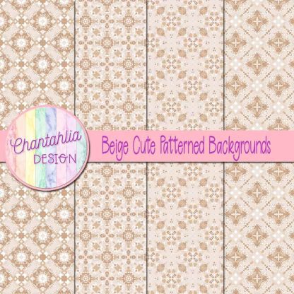 Free beige cute patterned backgrounds