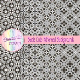 Free black cute patterned backgrounds