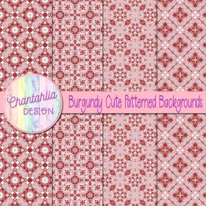 Free burgundy cute patterned backgrounds